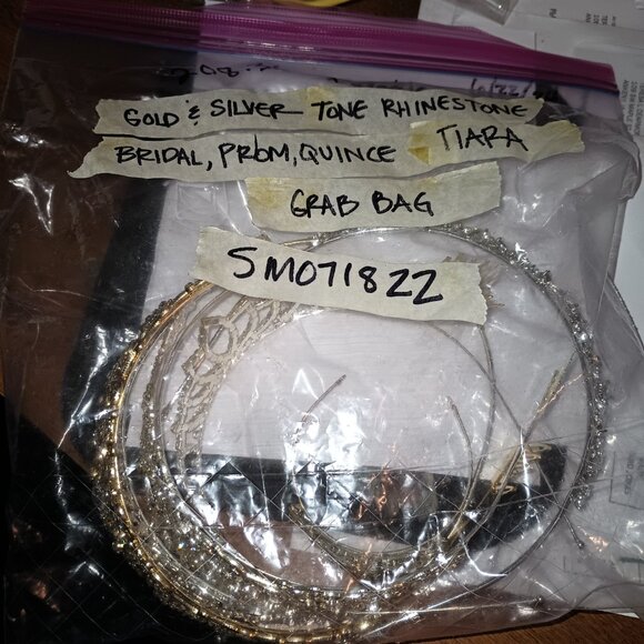 Rhinestone Tiaras Lot 6 Piece lot - Picture 9 of 12